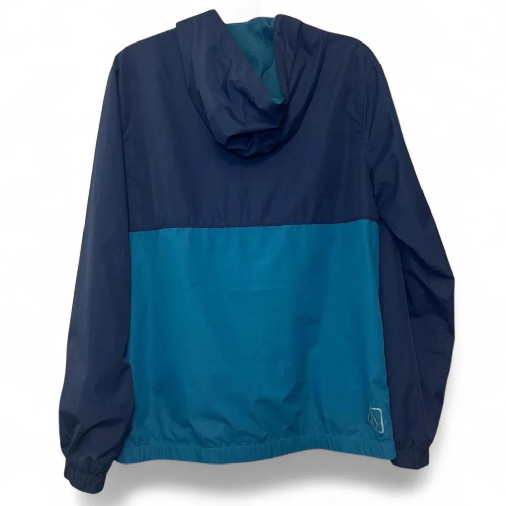 Volcom VTG 2010s Blue Colorblock Lightweight Zip-Up Windbreaker Jacket — SMALL - Picture 4 of 8